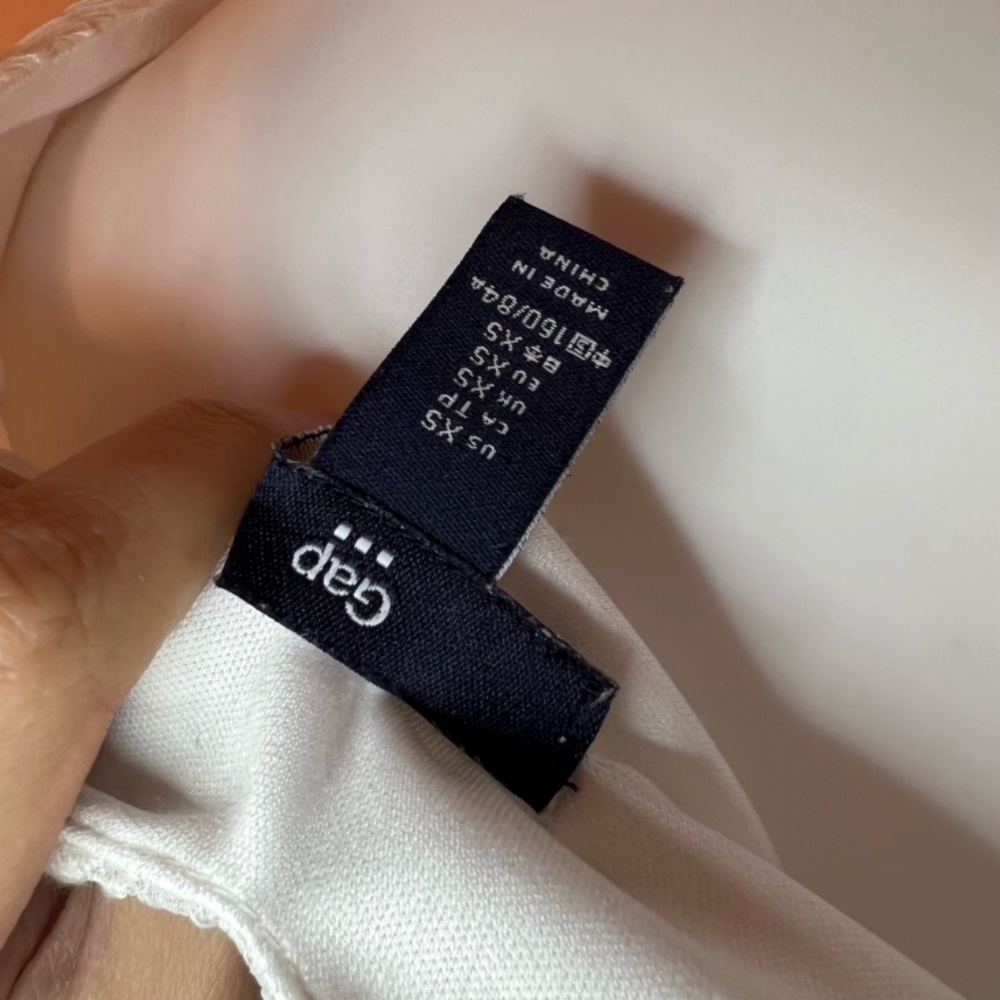 GAP Knee Length Sheer w/ Lining Geometric Pattern Dress - Picture 9 of 11